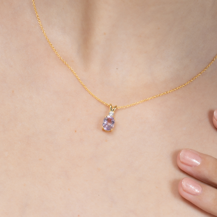 Complete Set - Amethyst Jewellery Set in 18k Gold Vermeil