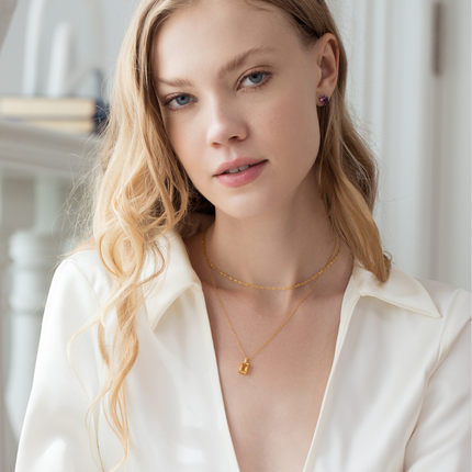 Twisted Chain Necklace in 18k Gold Vermeil