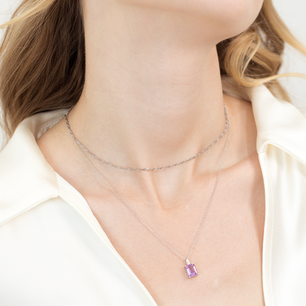 Twisted Chain Necklace in Sterling Silver