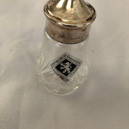 Edinburgh International Hand Cut Cruet Set.