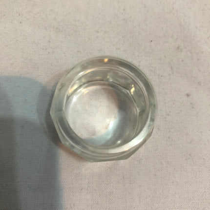 Antique Silver Topped Dressing Table Pot.