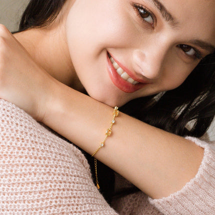 Citrine Bracelet in 18k Gold Vermeil