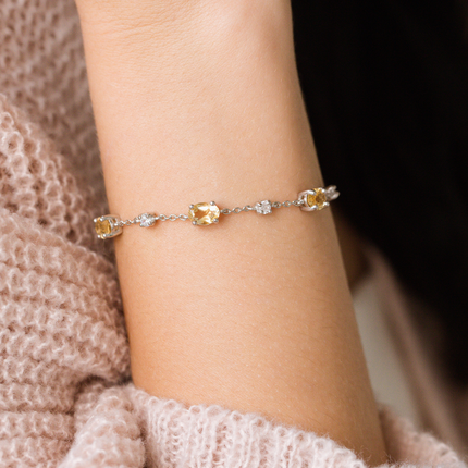Citrine Bracelet in Sterling Silver