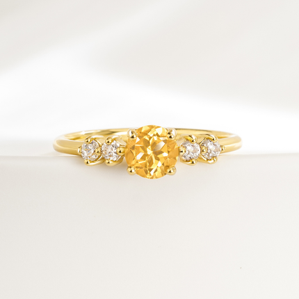 Citrine Everyday Jewellery Gift Set in 18k Gold Vermeil