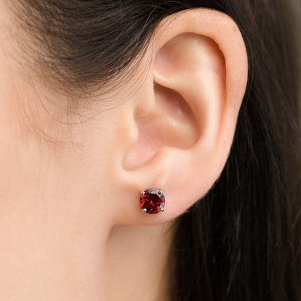 Garnet Everyday Jewellery Gift Set in Sterling Silver