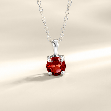 Garnet Everyday Jewellery Gift Set in Sterling Silver