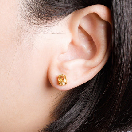 Mini Set 2 - Citrine Jewellery Set in 18k Gold Vermeil