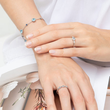 Blue Topaz Everyday Jewellery Gift Set in Sterling Silver
