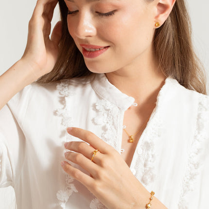 Citrine Everyday Jewellery Gift Set in 18k Gold Vermeil