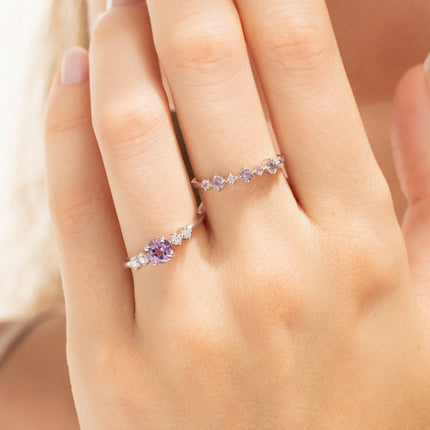Lavender Amethyst Everyday Jewellery Gift Set in Sterling Silver