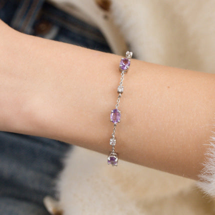 Complete Set - Amethyst Jewellery Set in Sterling Silver