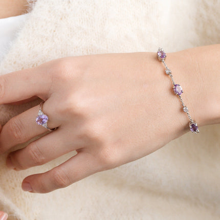 Essential Amethyst Jewellery Set in Sterling Silver