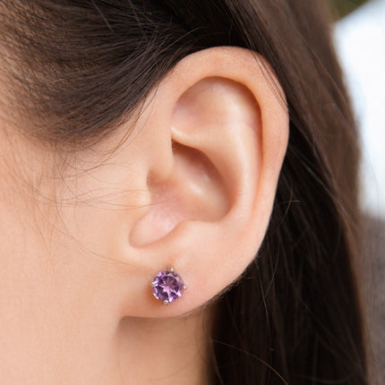 Pink Sapphire & Amethyst Jewellery Set in Sterling Silver