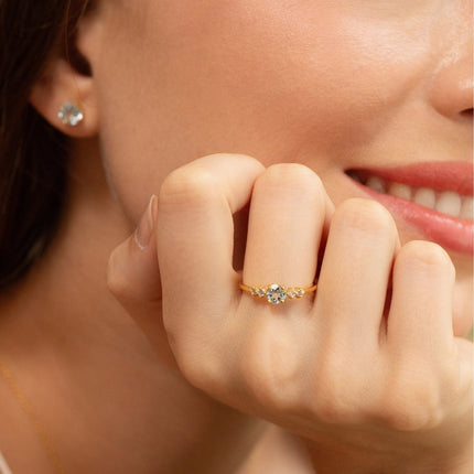 Blue Topaz Everyday Jewellery Gift Set in 18k Gold Vermeil