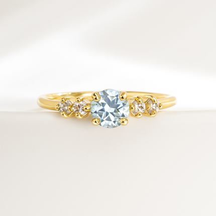 Blue Topaz Everyday Jewellery Gift Set in 18k Gold Vermeil