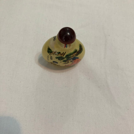 Inside Painted Oriental Snuff/Scent Bottle.