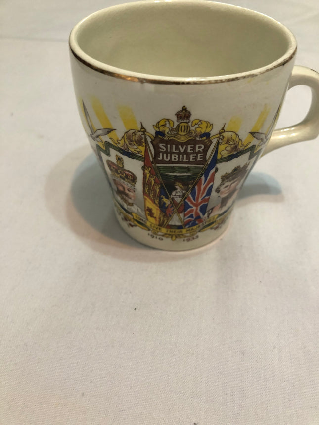 King George V & Queen Mary Silver Jubilee Commemorative Cup.