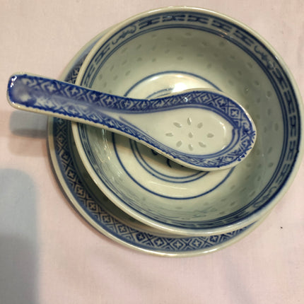 Chinese Dish, Plates & Spoons Set.