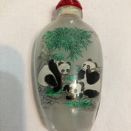 Inside Painted Oriental Snuff/Scent Bottle.