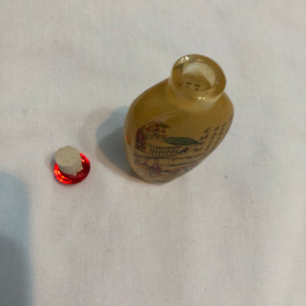 Inside Painted Oriental Snuff/Scent Bottle.