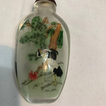 Inside Painted Oriental Snuff/Scent Bottle.