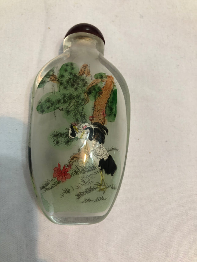 Inside Painted Oriental Snuff/Scent Bottle.