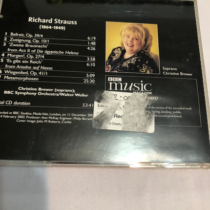 Richard Strauss Songs & Arias CD.