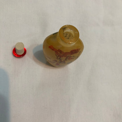 Inside Painted Oriental Snuff/Scent Bottle.