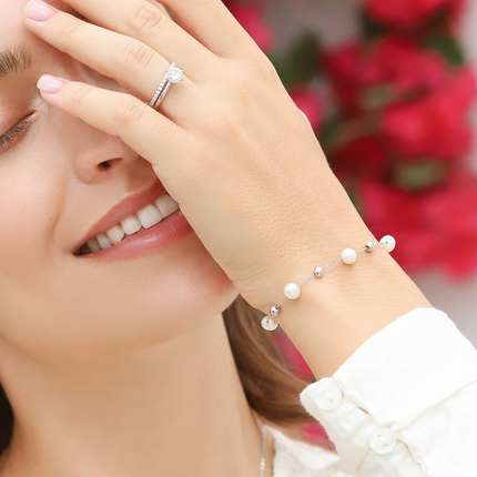 Pearl Bracelet in Sterling Silver