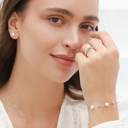 Pearl Bracelet in Sterling Silver