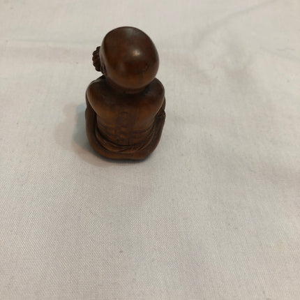 Vintage Carved Erotic Japanese Boxwood Netsuke.