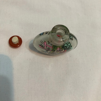 Inside Painted Oriental Snuff/Scent Bottle.