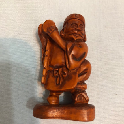 Vintage Carved Japanese Boxwood Netsuke.