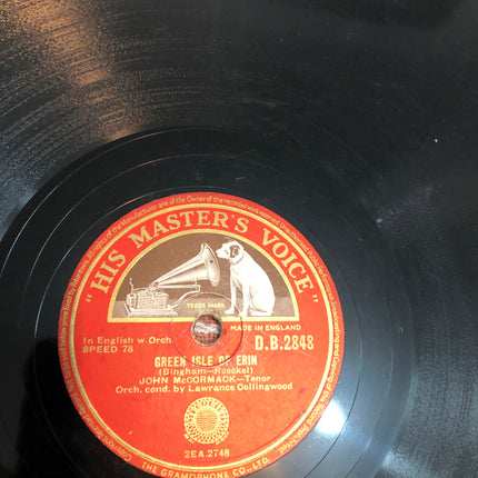 John McCormack 78rpm Record.