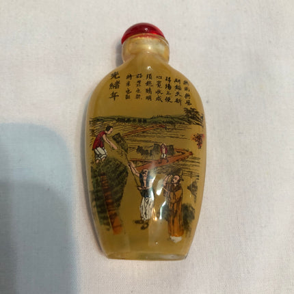 Inside Painted Oriental Snuff/Scent Bottle.