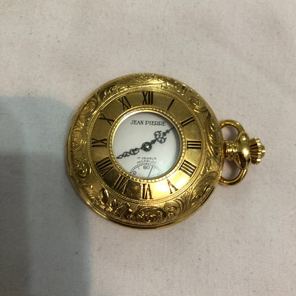 Jean Pierre Gold Plated Pocket Watch.