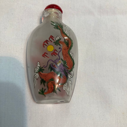 Inside Painted Oriental Snuff/Scent Bottle.