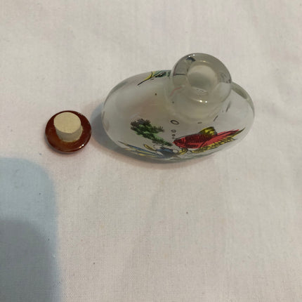 Inside Painted Oriental Snuff/Scent Bottle.