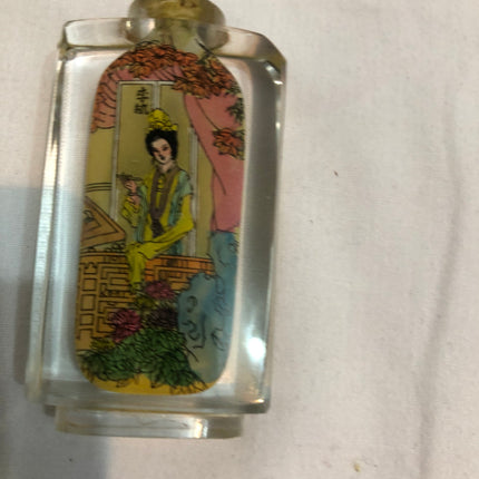 Hand Painted Oriental Snuff/Scent Bottle.