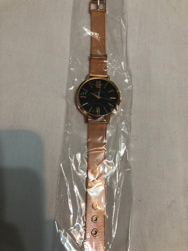 Brand New Gold Coloured Geneva Wristwatch.