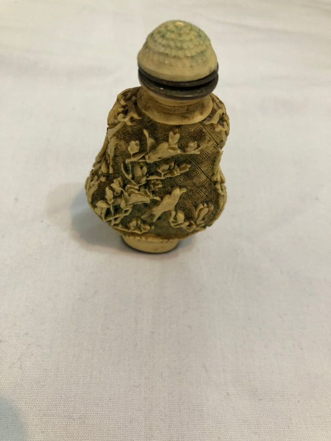 Oriental Sculpted Snuff/Scent Bottle.