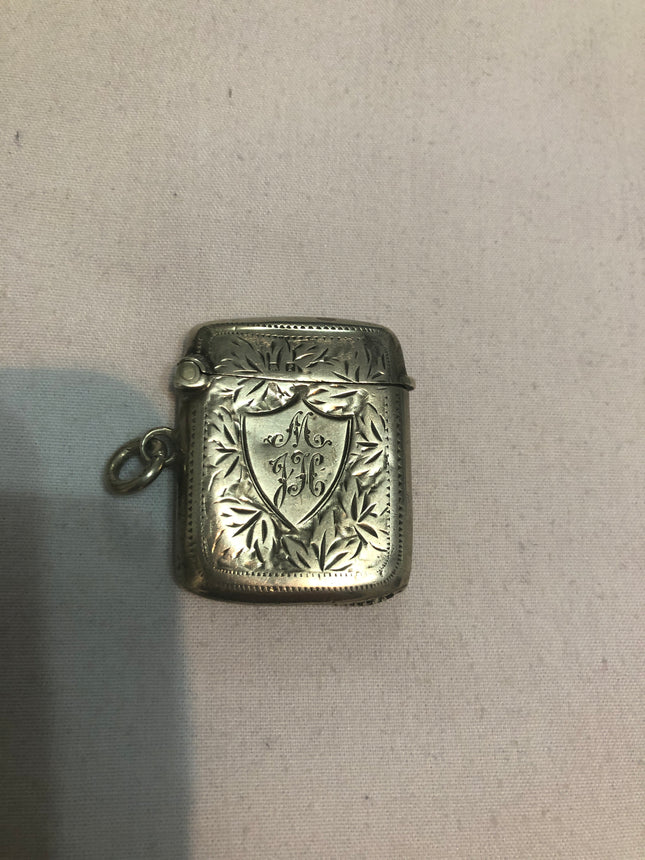 Antique Silver Vesta Case.