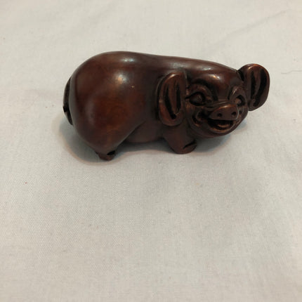 Vintage Carved Japanese Boxwood Netsuke.