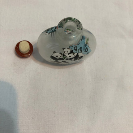 Inside Painted Oriental Snuff/Scent Bottle.