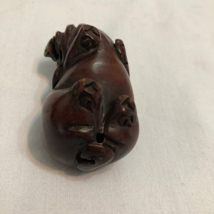 Vintage Carved Japanese Boxwood Netsuke.