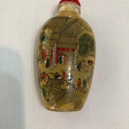 Inside Painted Oriental Snuff/Scent Bottle.