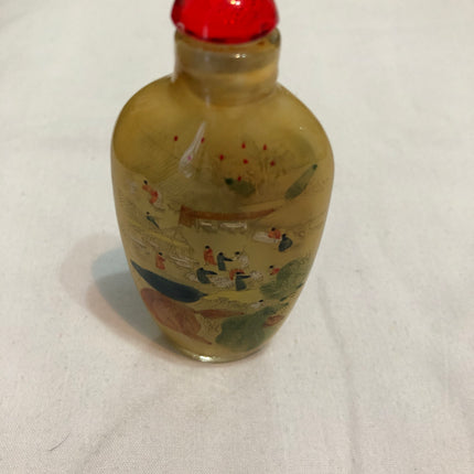 Inside Painted Oriental Snuff/Scent Bottle.