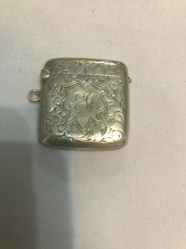 Antique Silver Vesta Case.