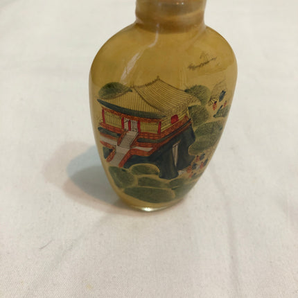 Inside Painted Oriental Snuff/Scent Bottle.
