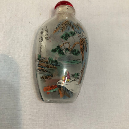 Inside Painted Oriental Snuff/Scent Bottle.